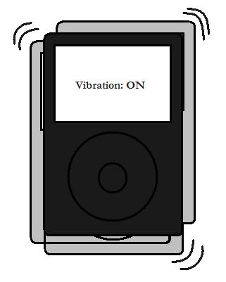A simple illustration of what iPod Vibration would be